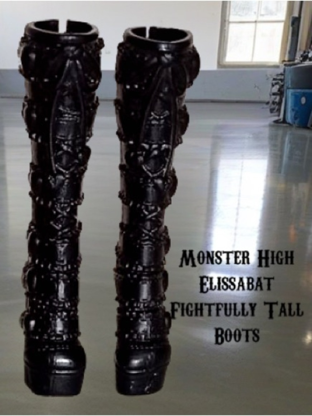 Monster High Elissabat ~ Frights Camera Action ~ Black Boots - Picture 10 of 10